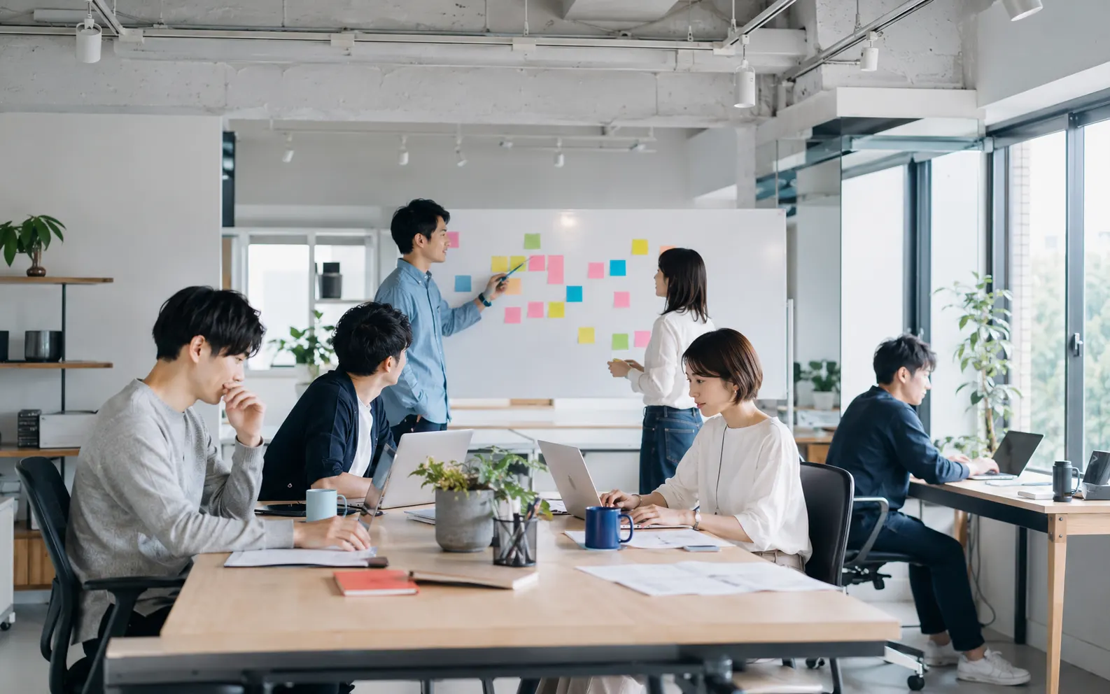 スタートアップ企業のオフィスの様子